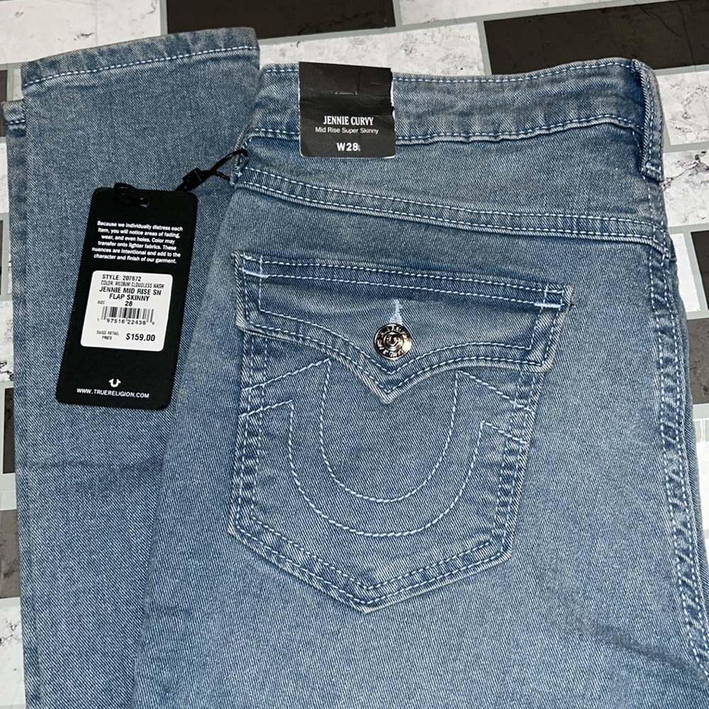 True Religion Jennie Curvy Mid Rise Super Skinny Jean - Picture 6 of 8